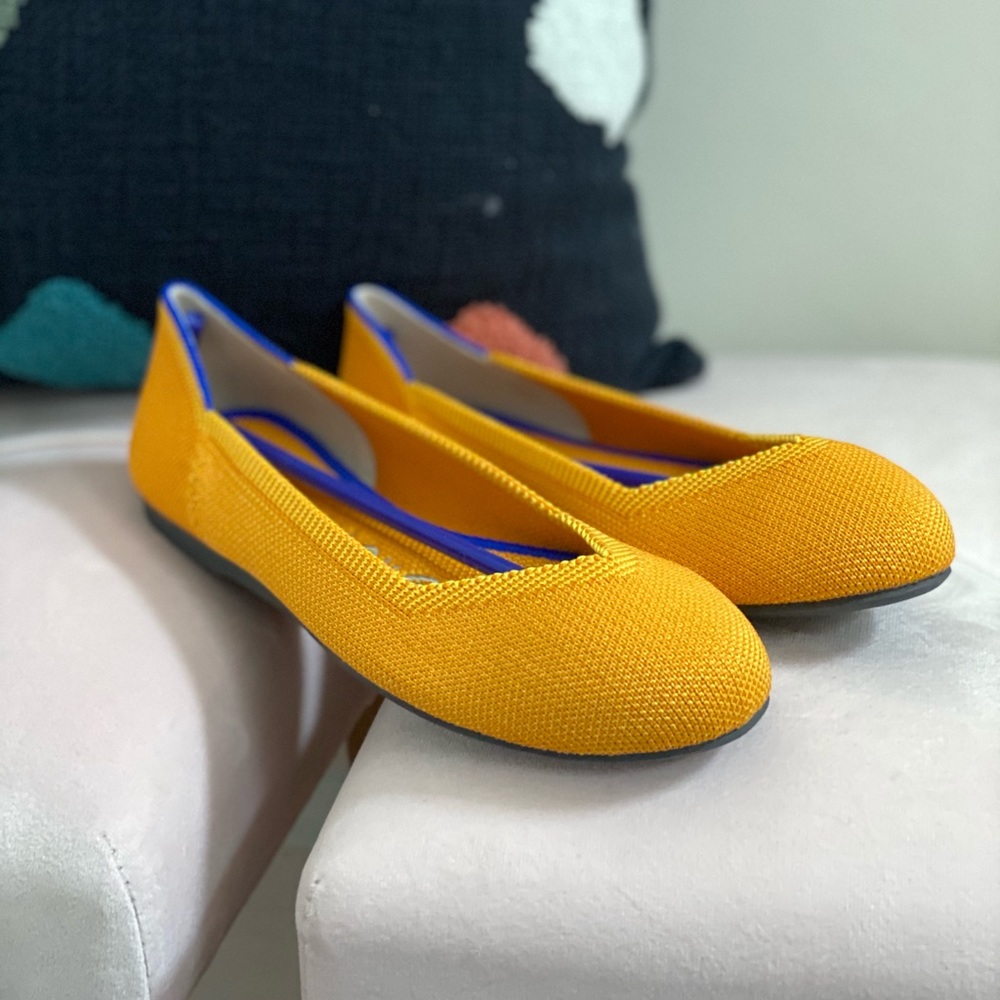 Rothy’s Lemondrop Flat Size 5.5 - Never Worn